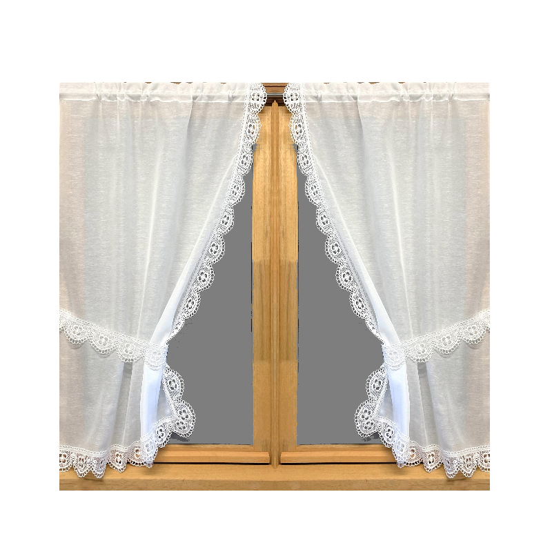 ANGELIQUE Trimmed curtain
