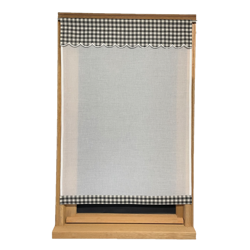 DEAUVILLE Grey Custom Curtain