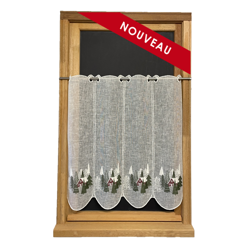MOUNTAIN CABIN Cafe curtain
