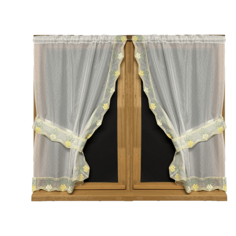Trimmed curtain OLIVE
