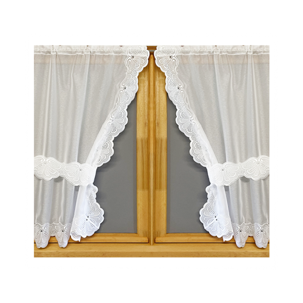 EUGENIE Trimmed curtains