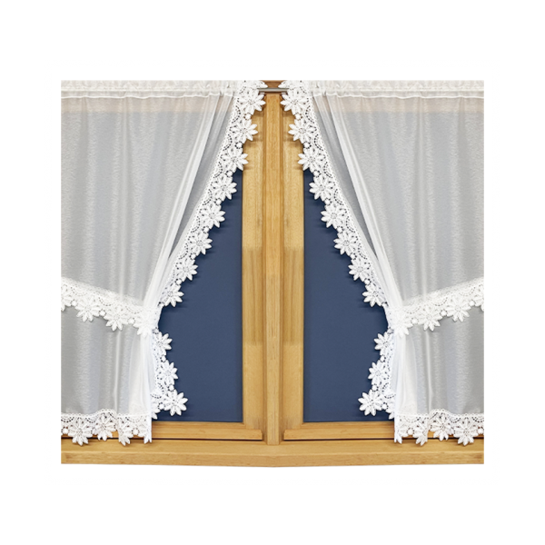 APOLLINE Trimmed curtain