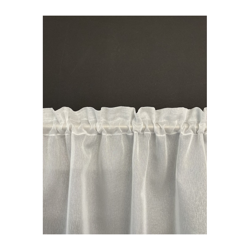 Fancy sheer curtain Felix White and IvoryLead band RideauxVoilages