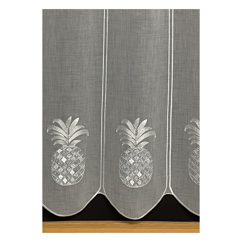 Cafe curtain Cecilia Embroidery Made in France RideauxVoilages